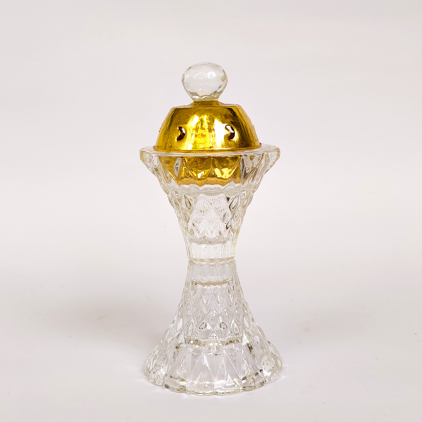 Crystal Metal Crystal Top Charcoal Incense Burner