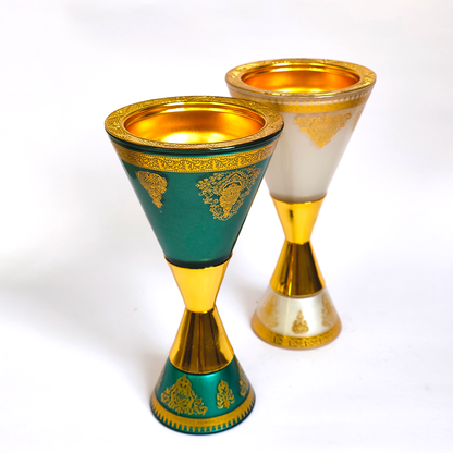 Glass Vase Charcoal Incense Burner