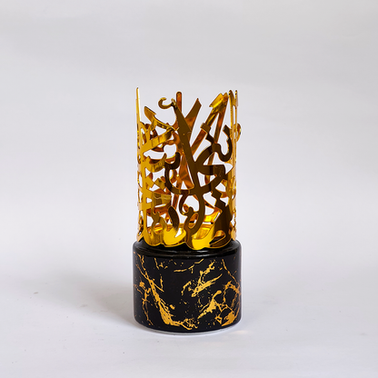 Ceramic Metal Prayer Design Charcoal Incense Burner