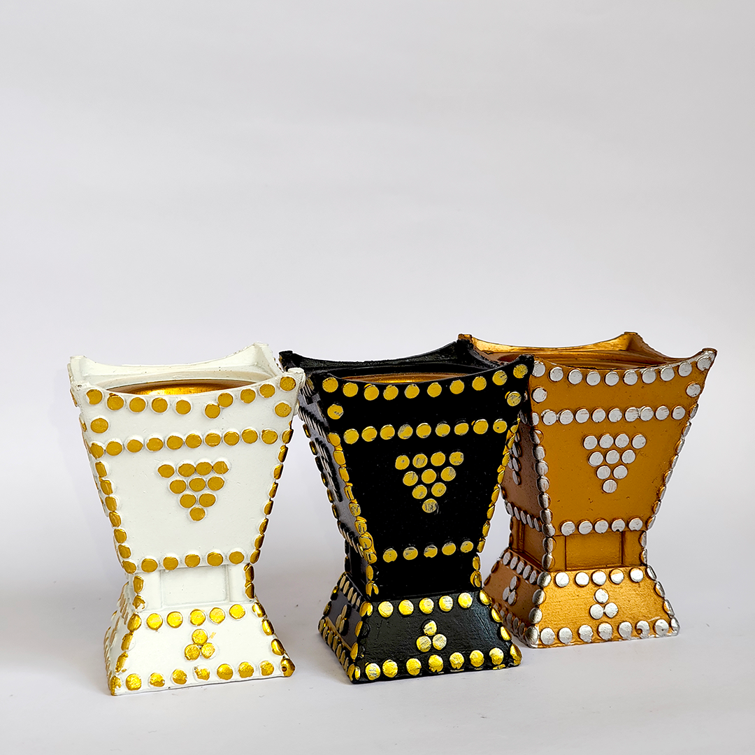 Ceramic Dots Charcoal Incense Burner